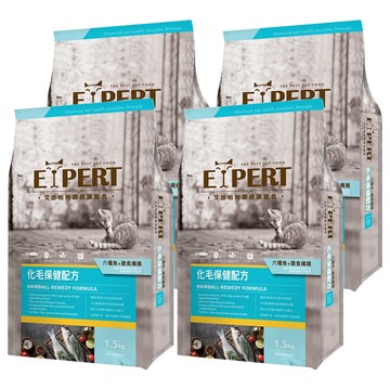福壽實業 EXPERT 艾思柏 強效化毛保健 無穀貓食  六種魚 + 膳食纖維  1.5kg  4袋