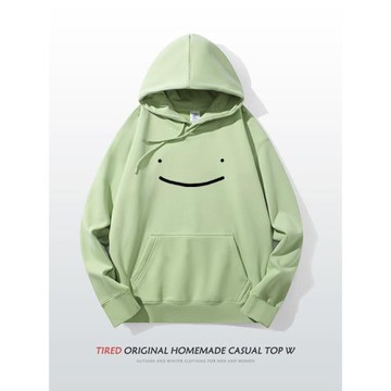 Dream同款衣服我的世界大神連帽衛衣男熒光綠春秋加絨青少年帽衫