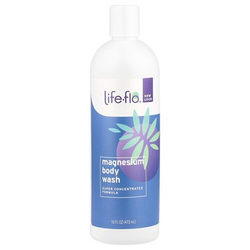 Life-flo, 鎂沐浴露，氯化鎂鹵水，16液量盎司（473毫升）
