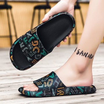 夏季一字拖男2026新款外穿踩屎感拖鞋男款防滑軟底青少年沙灘涼拖