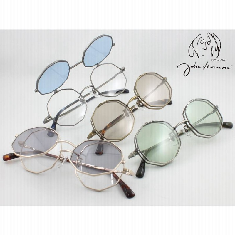 John Lennon ジョンレノン はねあげ式サングラス 全4色 JL-541 度付き ...