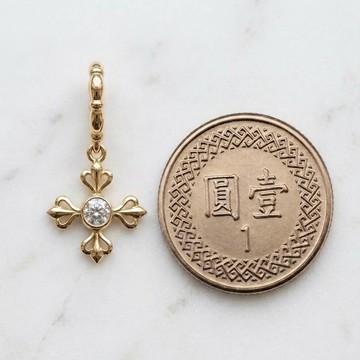 14K&18K 高質感K金 鑽石墜飾 非包金 非鍍色 黃K金\白K金\玫瑰金