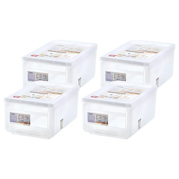 KEYWAY 聯府 抽屜整理箱 13L Best300  430 x 298 x 210mm  透明色  4個