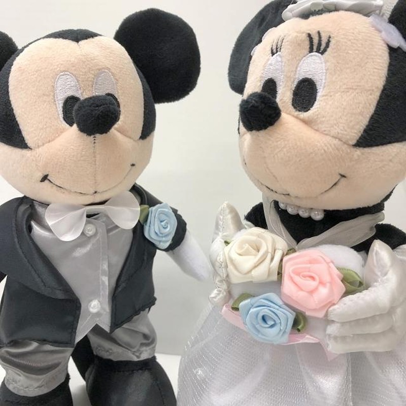 ぬいぐるみ電報 結婚式 入籍祝い ディズニー ミッキー＆ミニーのウェディング ぬいぐるみ 祝電 ウェルカムドールにも | LINEブランドカタログ