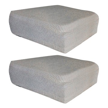 J&N 雅致格紋餐椅套 2個  灰色  43 x 43 x 3cm  1組