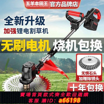 【台灣公司 可開發票】電動割草機小型家用除草機草坪修剪機充電式鋰電多功能打草機神器