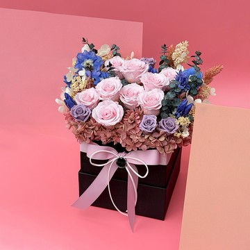 情人節限定【CNFlower】糖霜花園 恆星禮盒 永生花  怎麼放都美