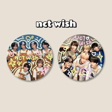 人氣新品💕️韓國️nct wish 周邊 徽章 nct wish花園周邊 塗鴉徽章  穀子直徑58mm馬口鐵鐳射吧唧