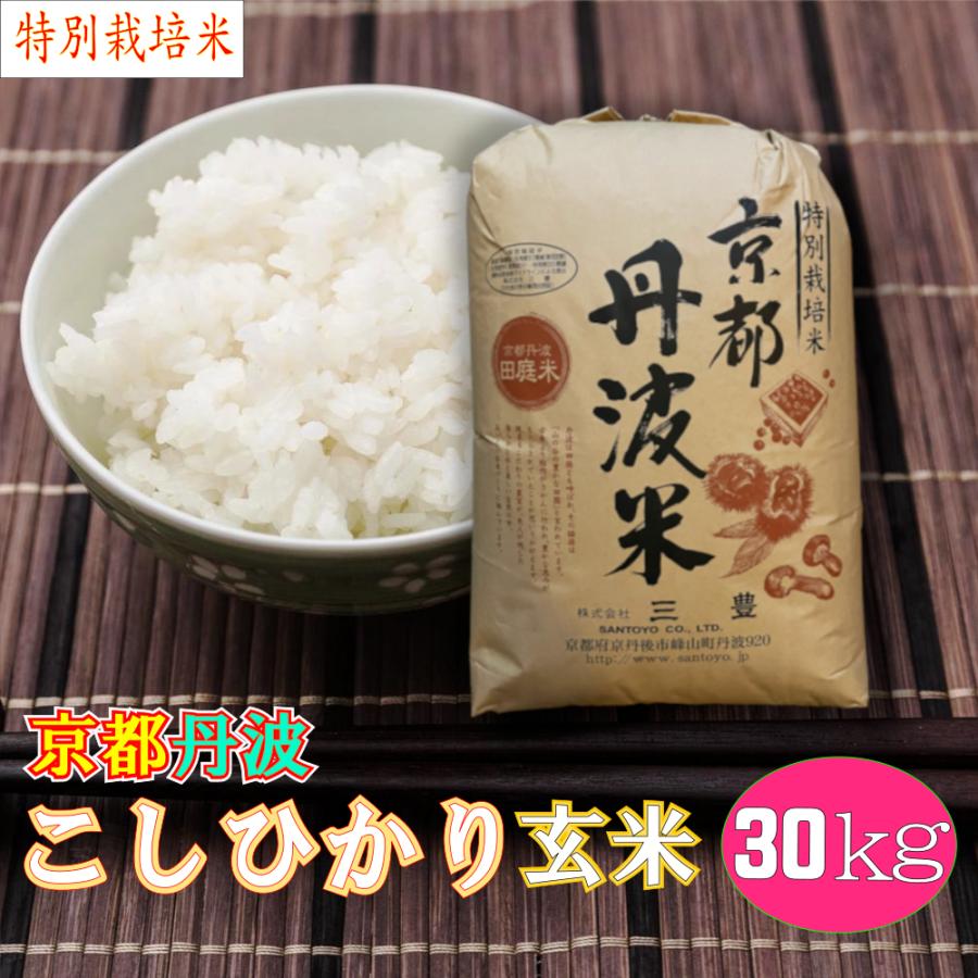 新米が入荷しました 玄米 30kg コシヒカリ 特別栽培米 京都丹波産 「令和5年産」