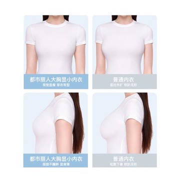 都市麗人大胸顯小內衣女收副乳防下垂聚攏上托舒適提拉無鋼圈文胸
