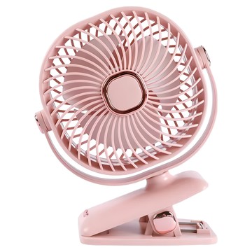 可立可夾多功能風扇 USB充電 3段式  可愛粉