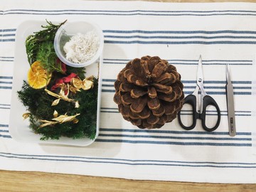 【獨家聖誕禮盒】DIY材料包/松果聖誕樹/附製作影片