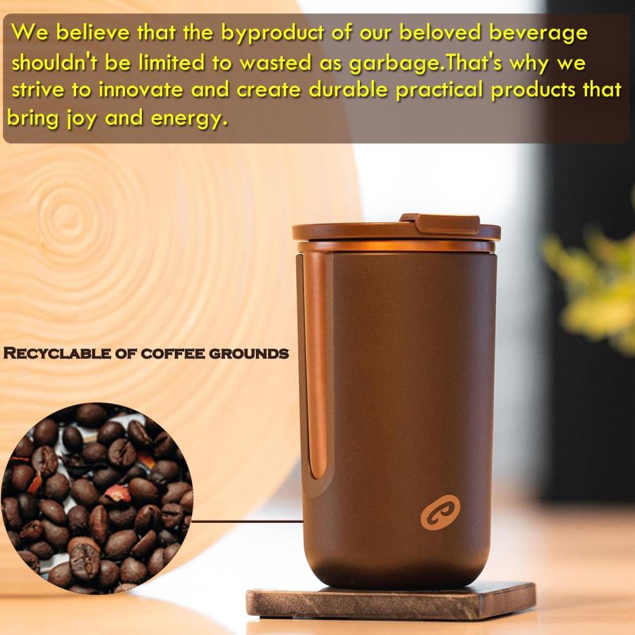 Stainless Steel Tumbler with Lid and Straw Insulated Thermal Coffee Travel Mug 22 oz Reusable Coffee Mug for Cold and Hot Cupholder Friendly Water