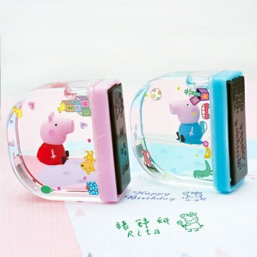 佩佩豬漂浮水世界光敏印章(請注意內容備註方式)