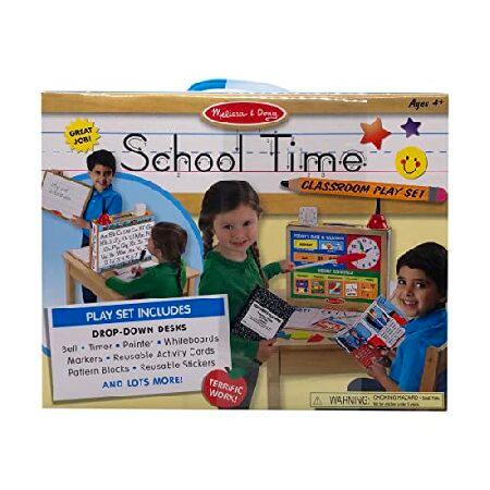 Melissa ＆ Doug School Time 。Classroom Playセットゲーム Be先生