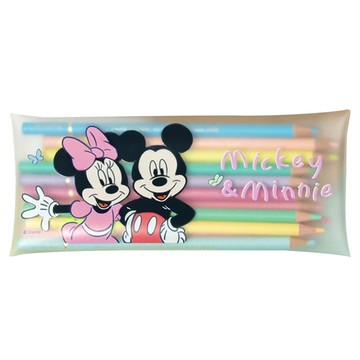 MICKEY MOUSE 米奇迪士尼 磨砂果凍色鉛筆組 (12色) - 尺寸20*18.5*17.5cm  1組