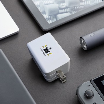 65w氮化鎵三孔充電器+充電線組