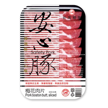 台糖安心豚梅花肉片(每包約200g)