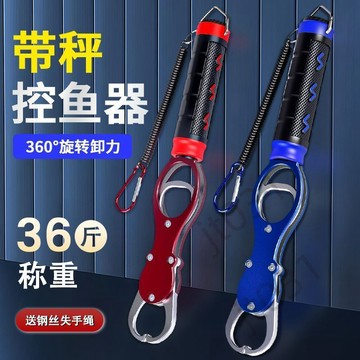 臺灣上新【五金】 邁卜多功能控魚器帶稱控大物取魚夾魚鉗解鉤子抓魚器路亞釣魚專用 優選