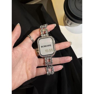 軟軟派roropie適用于蘋果AppleWatch11手表爆閃金屬iwatchSE3表帶