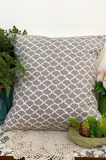 北歐風格簡約杏色幾何圖案抱枕靠枕靠墊枕套