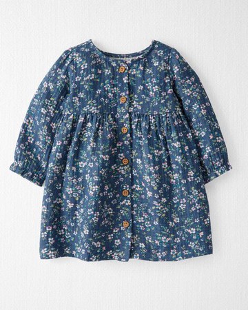 Baby Organic Cotton Gauze Dress with Bloomer