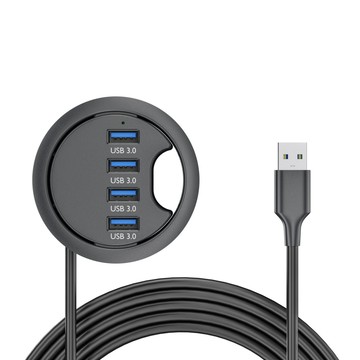 便利生活小物 【瑞宏】USB3.0擴充套件塢 桌洞式usb hub 擴充套件塢 電腦 SD/TF記憶體卡讀卡器 集線器