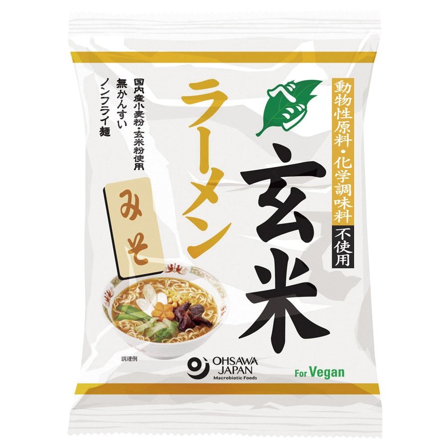 オーサワジャパン ベジ玄米ラーメン みそ 118g