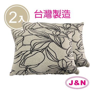 【J&N】葉舞彈性腰枕30*45-灰白色(---2入)