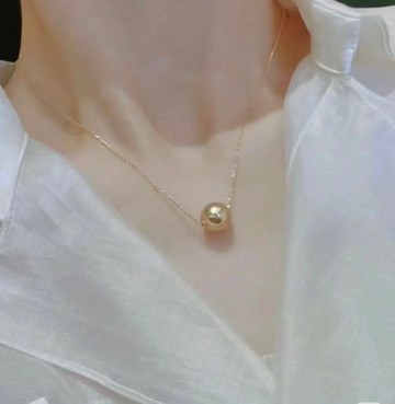 極光之域18K金南洋珍珠海水珍珠路路通菲律賓金珠珍珠項鍊