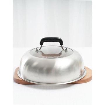 蒸鍋蓋子高蓋不銹鋼加高蓋圓形鍋蓋家用炒鍋鐵鍋湯鍋高鍋蓋高拱蓋