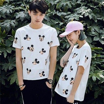 Disney ディズニー ミッキー 半袖シャツ ペアtシャツ トップス カットソー メンズ レディース お揃い ご夫婦 友達 カップル ペアルック 男女兼用 通販 Lineポイント最大get Lineショッピング