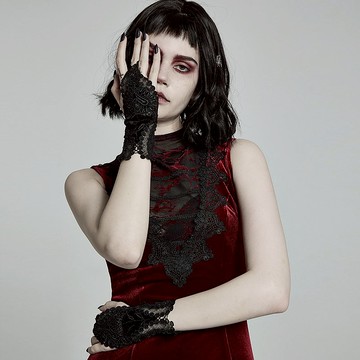 哥德護身符宮廷蕾絲手套