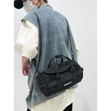 潮牌斜挎包日系大容量郵差包工裝男單肩包尼龍休閑百搭男包新款包