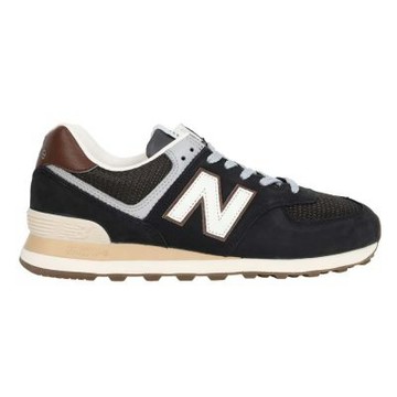 NEWBALANCE 574 男復古慢跑鞋-574系列 麂皮 慢跑 NB N字鞋 U5748SB 黑灰白咖啡