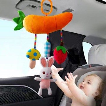 嬰兒玩具推車掛件搖鈴安撫寶寶0到1歲車載懸掛式床鈴彩色搖鈴掛飾