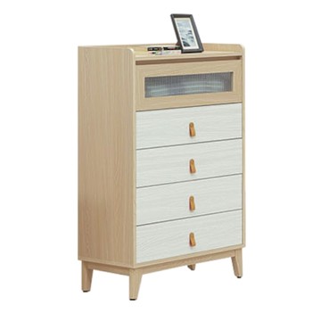 文創集 范蒂2.5尺五抽斗櫃-76x40x120cm免組