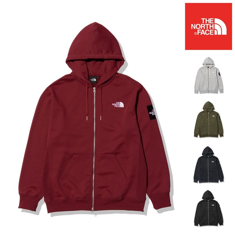 the-north-face 22-23 秋冬 ノースフェイス THE NORTH FACE スクエア ロゴ フルジップ SQUARE LOGO  FULLZIP パーカー スウェット メンズ NT62232 通販 LINEポイント最大GET | LINEショッピング