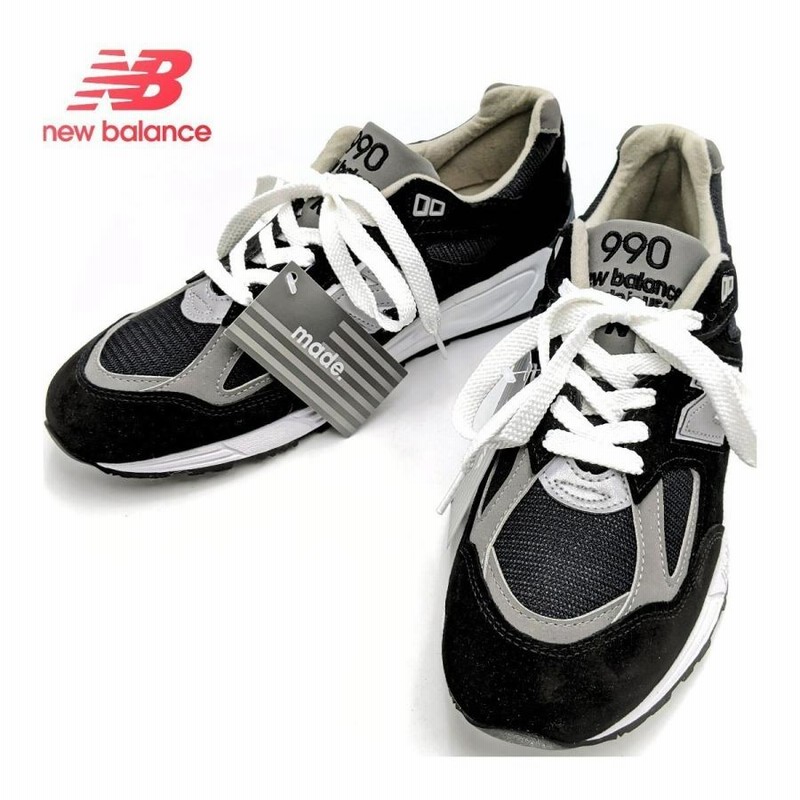 ニューバランス M990BK2 27.5cm ワイズ:D New Balance メンズ スニーカー ブラック/黒/BLACK スエード Made  in USA v2 BL2 | LINEショッピング