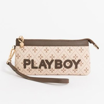 PLAYBOY - 手拿包  ChocoVerse系列 - 咖啡色