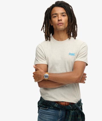 Superdry Men's Essential Logo T-shirt Grey Size: Xxl