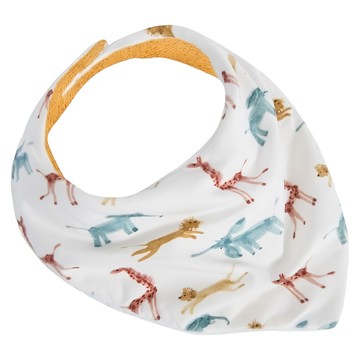 Moulin Roty Sous Mon Baobab 長頸鹿脖圍  23 x 17cm  長頸鹿 白色 + 紅色 + 黃色