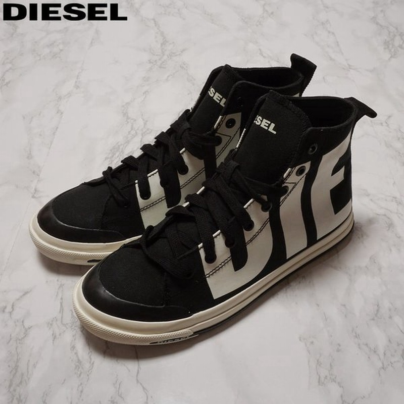 ディーゼル ハイカットスニーカー メンズ Diesel キャンバス シューズ 靴 ブラック Y P2468 セールにつき返品不可 通販 Lineポイント最大0 5 Get Lineショッピング