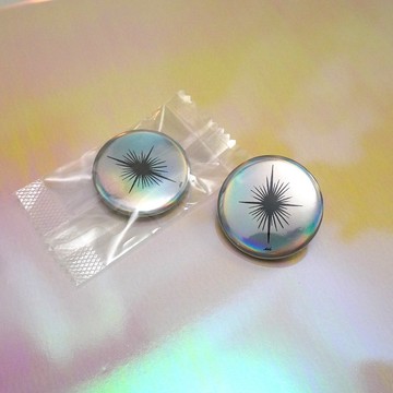 虹彩雷射黑星星別針