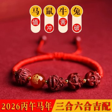 紫南宮過爐開光🙏🏻2026年馬年 三合六合生肖紅繩手鍊 手鍊紅繩 化解犯太歲紅繩 瑪瑙手繩 生肖手鍊 開運紅繩 情侶手鍊
