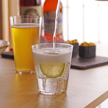 簡約日式風格薄款水晶玻璃杯家居餐桌果汁飲料杯子長飲海波雞尾酒