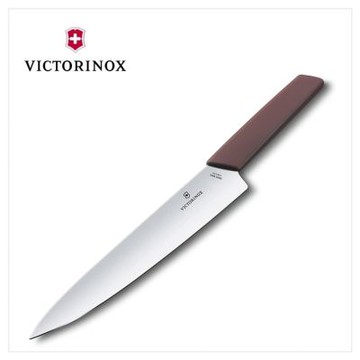 VICTORINOX 瑞士維氏 Swiss Modern 切肉刀 22cm 暗紅 6.9016.221B