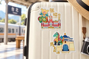 龍福齊天馬上成功行李箱貼(2入)