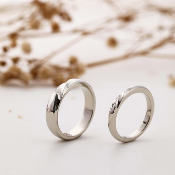 Black Joker 經典對戒 圓弧凹旋戒指 情侶對戒