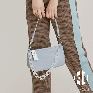 亞克力鏈條腋下包女單肩手提法棍包【聚物優品】